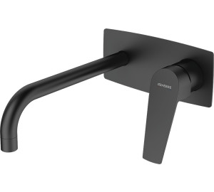 MONOMANDO DE LAVABO EMPOTRADO CAÑO 22 CM BLACK KLOE